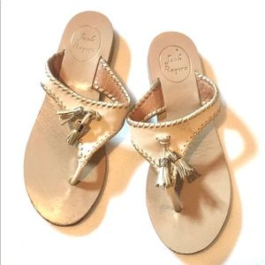 Jack Rogers Thong Flip Flop sandal Tassel size 6.5